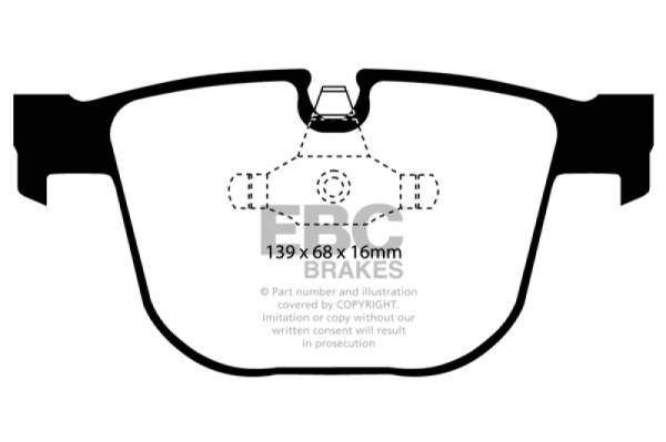 EBC - EBC 11-12 BMW 1M Coupe 3.0 Twin Turbo Greenstuff Rear Brake Pads