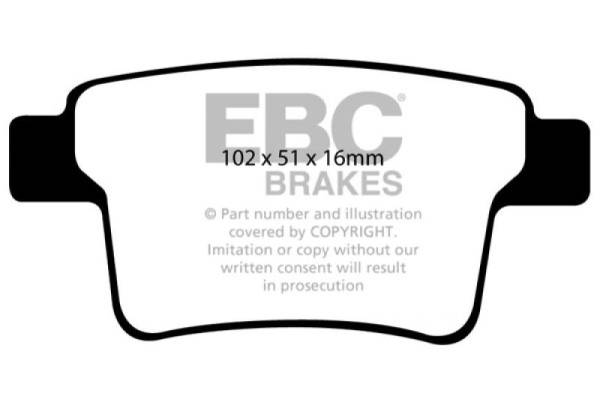 EBC - EBC 04-07 Ford Five Hundred 3.0 Greenstuff Rear Brake Pads