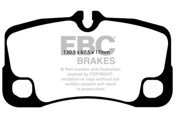 EBC - EBC 07-09 Porsche 911 (997) Greenstuff Rear Brake Pads