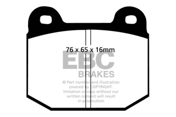 EBC - EBC 87-92 Alfa Romeo 75 1.6 Greenstuff Front Brake Pads