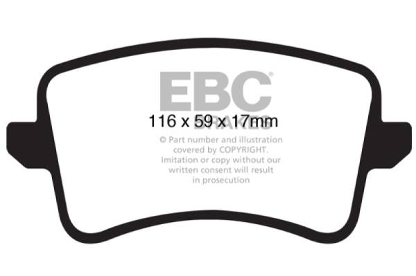 EBC - EBC 09-11 Audi A4 2.0 Turbo Greenstuff Rear Brake Pads