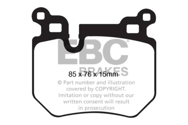 EBC - EBC 08-10 BMW 135 3.0 Twin Turbo Greenstuff Rear Brake Pads