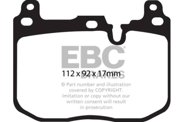 EBC - EBC 14+ BMW 228 Coupe 2.0 Turbo Brembo calipers Greenstuff Front Brake Pads