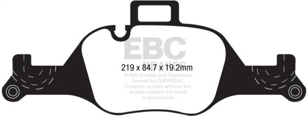 EBC - EBC 2017+ BMW 530 G30 Greenstuff Front Brake Pads