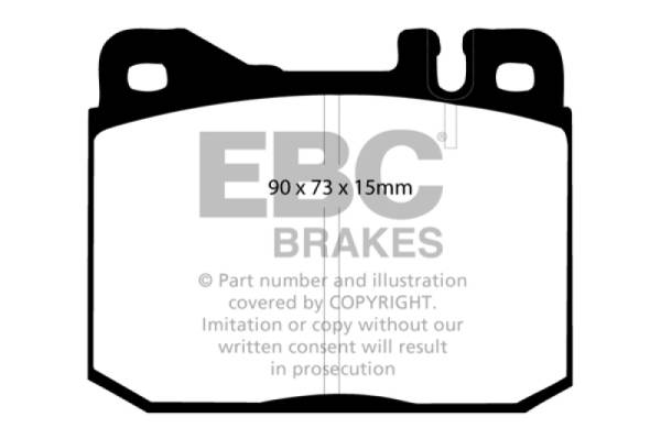 EBC - EBC 76-79 Mercedes-Benz 230 Greenstuff Front Brake Pads