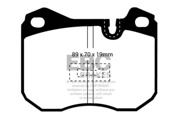 EBC - EBC 79-88 Porsche 924 2.0 Turbo Greenstuff Front Brake Pads