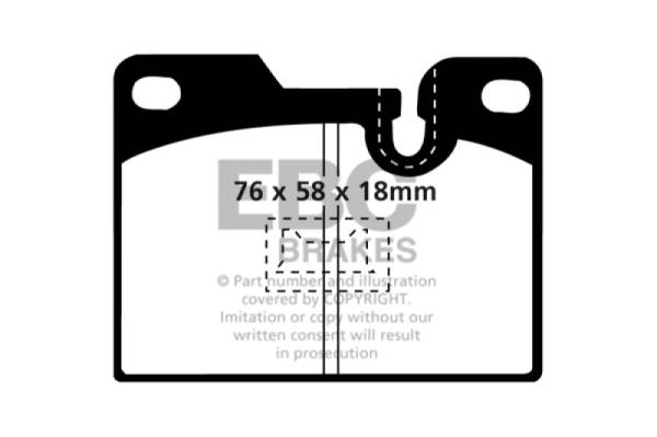 EBC - EBC 79-88 Porsche 924 2.0 Turbo Greenstuff Rear Brake Pads