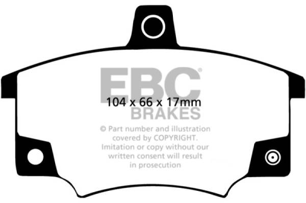 EBC - EBC 83 Fiat 124 Spider 2 Greenstuff Front Brake Pads