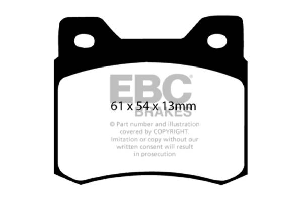 EBC - EBC 84-86 Mercedes-Benz 190/190E 2.3 Greenstuff Rear Brake Pads