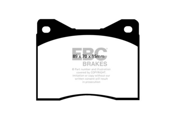 EBC - EBC 96-00 Ac Ace 5.0 Greenstuff Front Brake Pads