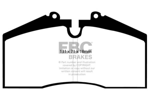 EBC - EBC 86-91 Porsche 928 5.0 Greenstuff Front Brake Pads