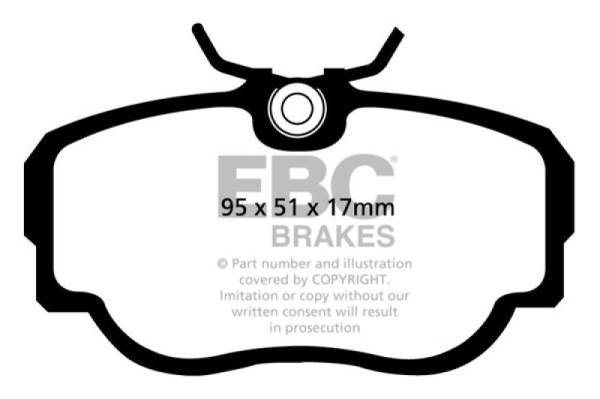 EBC - EBC 83-85 BMW 318 1.8 (E30) Greenstuff Front Brake Pads