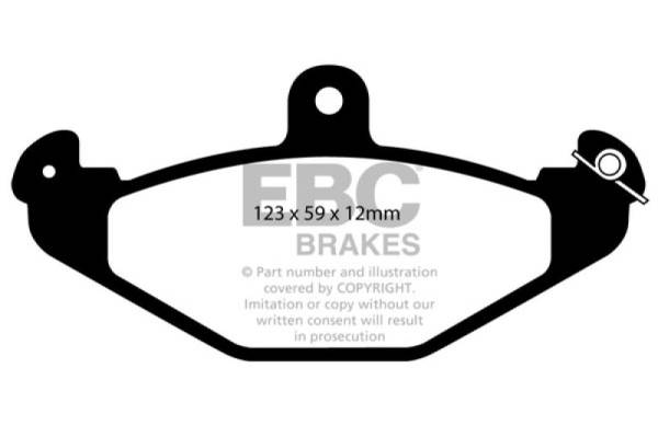 EBC - EBC 08+ Lotus 2-Eleven 1.8 Supercharged Greenstuff Rear Brake Pads