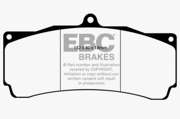 EBC - EBC Brakes Redstuff Ceramic Brake Pads - DP3006C