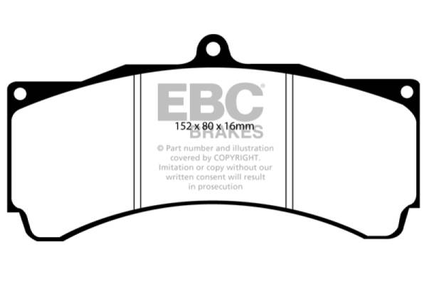 EBC - EBC Brakes Redstuff Ceramic Brake Pads - DP3032C