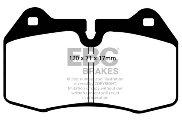 EBC - EBC 94-99 BMW M5 3.8 (E34) Redstuff Front Brake Pads