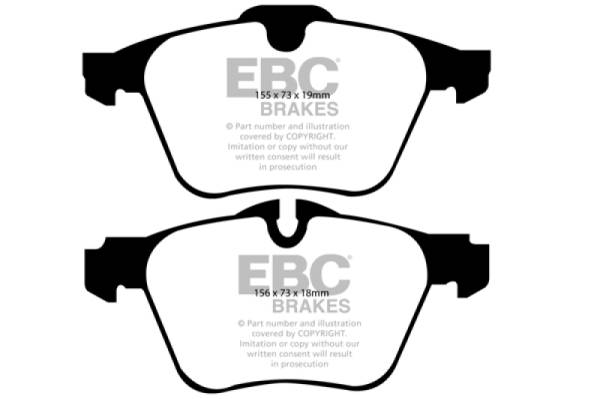 EBC - EBC 13-15 Jaguar XF 3.0 Supercharged Redstuff Front Brake Pads