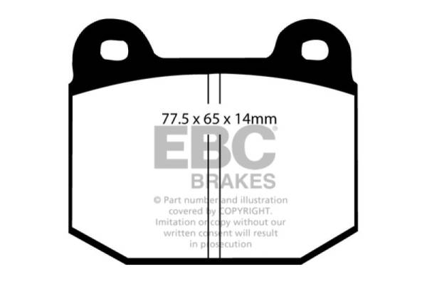 EBC - EBC 08+ Lotus 2-Eleven 1.8 Supercharged Redstuff Front Brake Pads