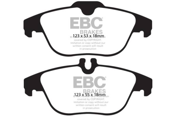 EBC - EBC 13-16 Mercedes-Benz GLK250 2.1 Twin TD Redstuff Rear Brake Pads