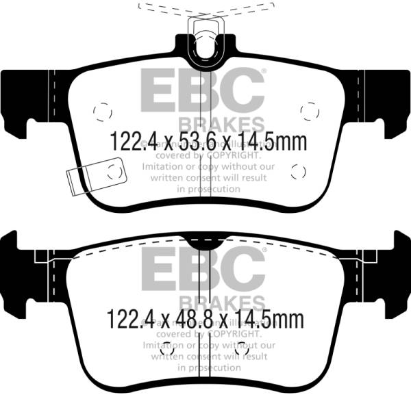 EBC - EBC 2017+ Honda Civic Type-R Redstuff Rear Brake Pads