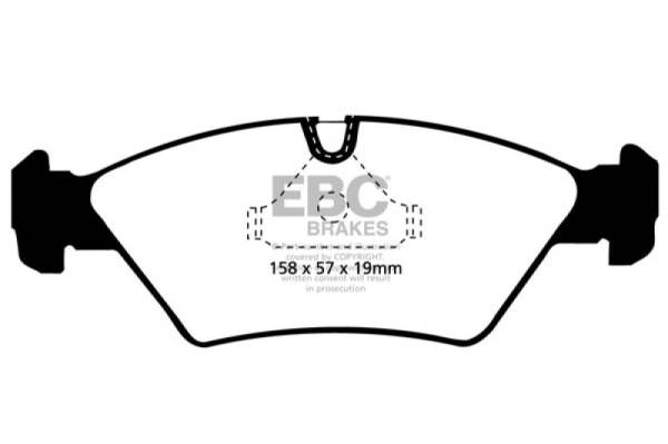 EBC - EBC 87-91 BMW M3 2.3 (E30) Redstuff Front Brake Pads