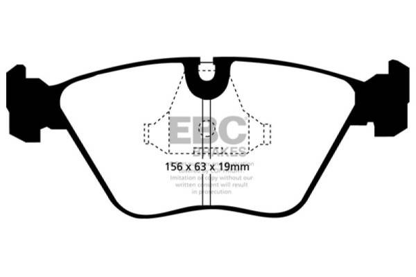 EBC - EBC 92-95 BMW M3 3.0 (E36) Redstuff Front Brake Pads