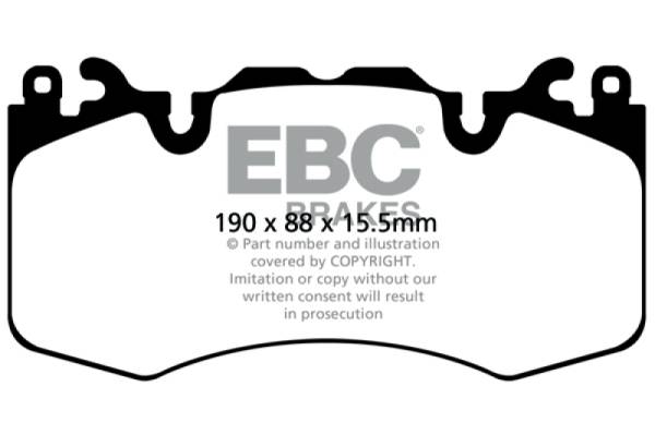 EBC - EBC 13+ Land Rover Range Rover 3.0 Supercharged Yellowstuff Front Brake Pads