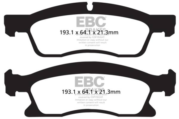 EBC - EBC 13+ Dodge Durango 5.7 Yellowstuff Front Brake Pads