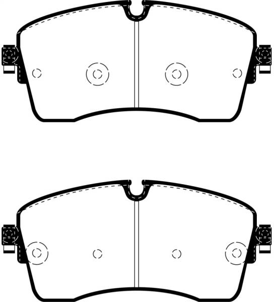 EBC - EBC 2018+ Jaguar E-Pace 2.0L Turbo (246) Yellowstuff Front Brake Pads