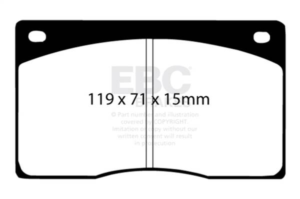 EBC - EBC 93-97 Aston Martin DB7 3.2 Supercharged Yellowstuff Front Brake Pads