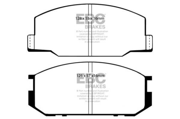 EBC - EBC 85-90 Lotus Esprit 2.2 Yellowstuff Front Brake Pads