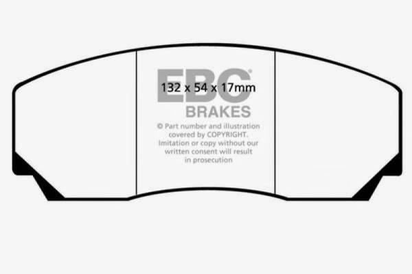 EBC - EBC 90-00 Aston Martin Vantage 5.3 (Twin Supercharged)(AP) Bluestuff Front Brake Pads