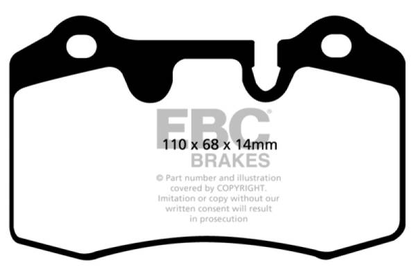 EBC - EBC 04-12 Aston Martin DB9 5.9 Bluestuff Rear Brake Pads