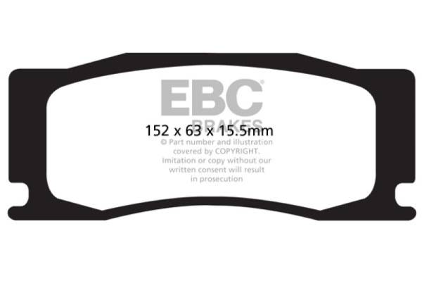 EBC - EBC 08-09 Jaguar XKR 4.2L Supercharged Bluestuff Front Brake Pads