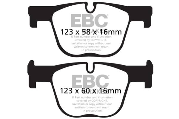 EBC - EBC 2017+ BMW 430 Coupe/Gran Coupe (F32/F33/F36) Bluestuff Rear Brake Pads