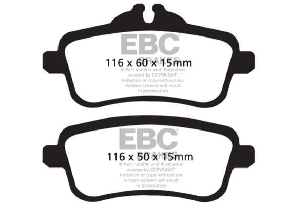 EBC - EBC 13-16 Mercedes-Benz GL63 AMG 5.5 Twin Turbo Bluestuff Rear Brake Pads