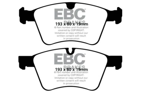 EBC - EBC 08-10 Mercedes-Benz GL320 3.0 TD (373mm Front Rotors) Greenstuff Front Brake Pads