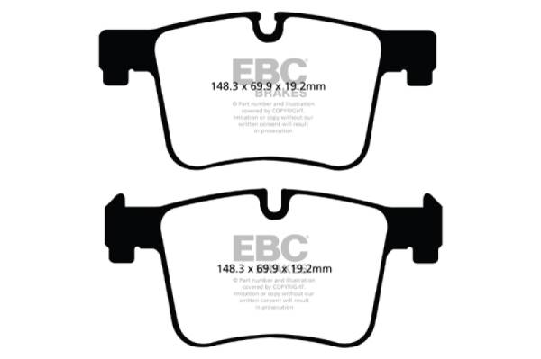 EBC - EBC 11+ BMW X3 2.0 Turbo (F25) Greenstuff Front Brake Pads