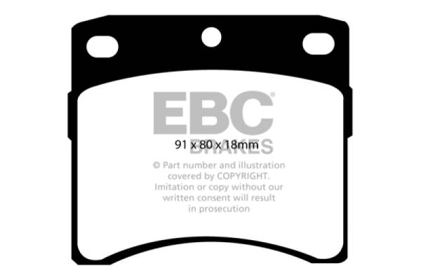 EBC - EBC 93-96 Volkswagen Eurovan 2.5 Vented Rotors Greenstuff Front Brake Pads