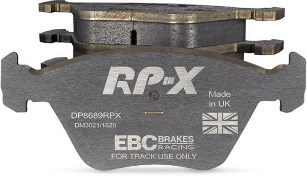 EBC - EBC Racing 13-14 Audi RS7 4.0L Twin Turbo (Cast Iron Rotors w/Round Weights) RP-X Front Brake Pads