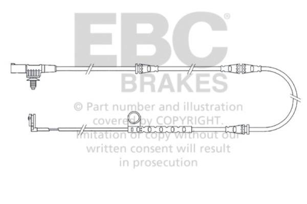 EBC - EBC 2005-2006 Land Rover Range Rover Sport 4.2L Supercharged Front Wear Leads