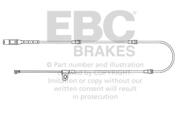 EBC - EBC 2010-2014 BMW X5 3.0L Turbo Front Wear Leads