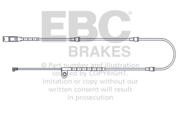 EBC - EBC 2010-2014 BMW X5 4.4L Twin Turbo Front Wear Leads