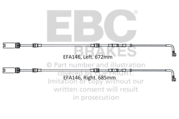 EBC - EBC 2008-2010 BMW M3 4.0L (E90) Front Wear Leads