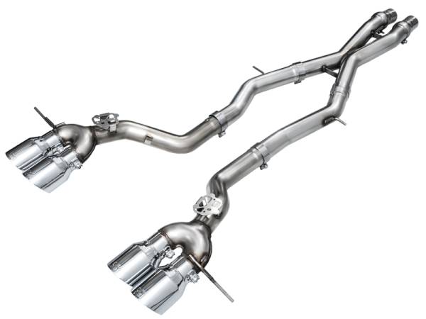 AWE Tuning - AWE Tuning 23-24 BMW G87 M2 Track Edition Exhaust - Chrome Silver Tips - 3020-42487