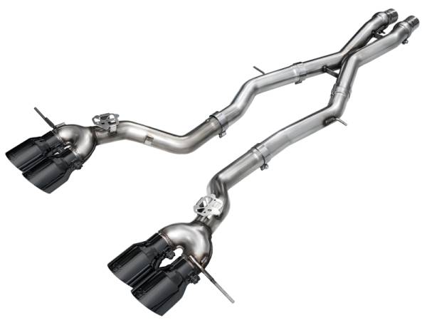 AWE Tuning - AWE Tuning 23-24 BMW G87 M2 Track Edition Exhaust - Diamond Black Tips - 3020-43487