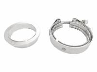 ATP - ATP Stainless Manifold Flange and Clamp set (For Garrett Undivided V-band Entry Housing) - Image 2