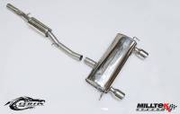 Milltek Resonated (Quieter) Cat-Back Exhaust System w/ GT100 Tips for Audi TT MK1 180/225HP Quattro Coupe & Roadster SSXAU238