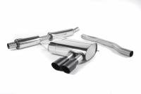 Milltek Resonated Cat-Back Exhaust, Cerakote Black Tips for F56 Mini Cooper S 2.0 Turbo, UK/Euro SSXM406