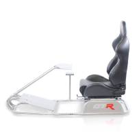 GTR Simulator - GTR Simulator GTS Model Driving Racing Simulator Cockpit with Gear Shifter Mount - Silver (Frame ONLY) - Image 7